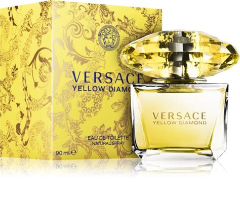 versace yellow diamond eau de toilette 90 ml confezione regalo